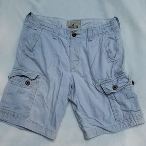 Hollister Light Blue Cargo Shorts for Men